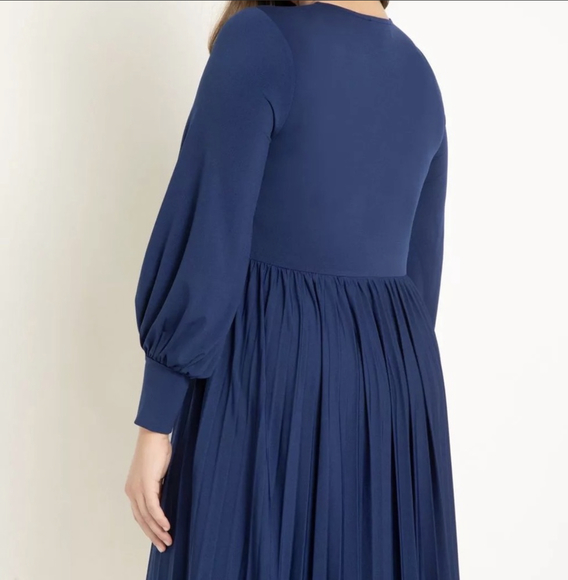 Eloquii Knot Front Pleated Skirt Dress Size 22 Style 124 7592 049 - Picture 3 of 14